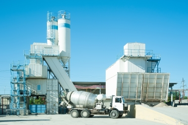 industrial facility showing cement manufacture